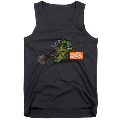 Flying Halloween Witch Tank Top