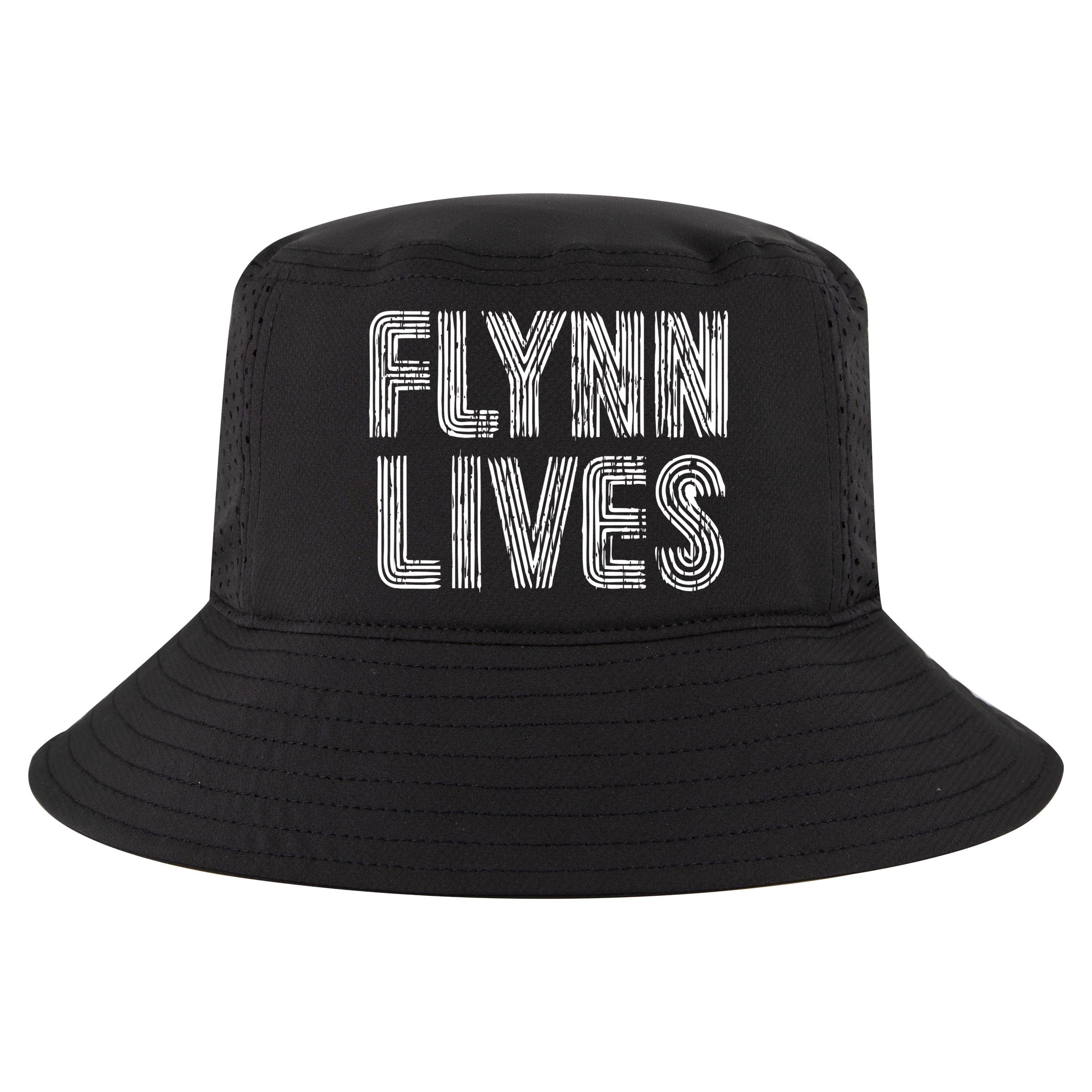 Flynn Lives Retro Logo Cool Comfort Performance Bucket Hat