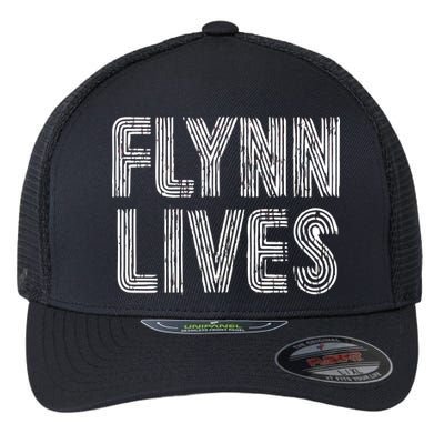 Flynn Lives Retro Logo Flexfit Unipanel Trucker Cap