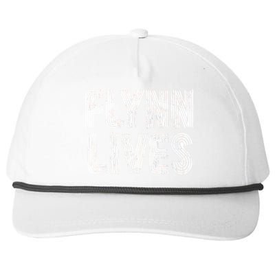 Flynn Lives Retro Logo Snapback Five-Panel Rope Hat