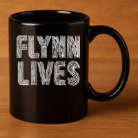 Flynn Lives Retro Logo 11oz C Handle Ceramic Mug