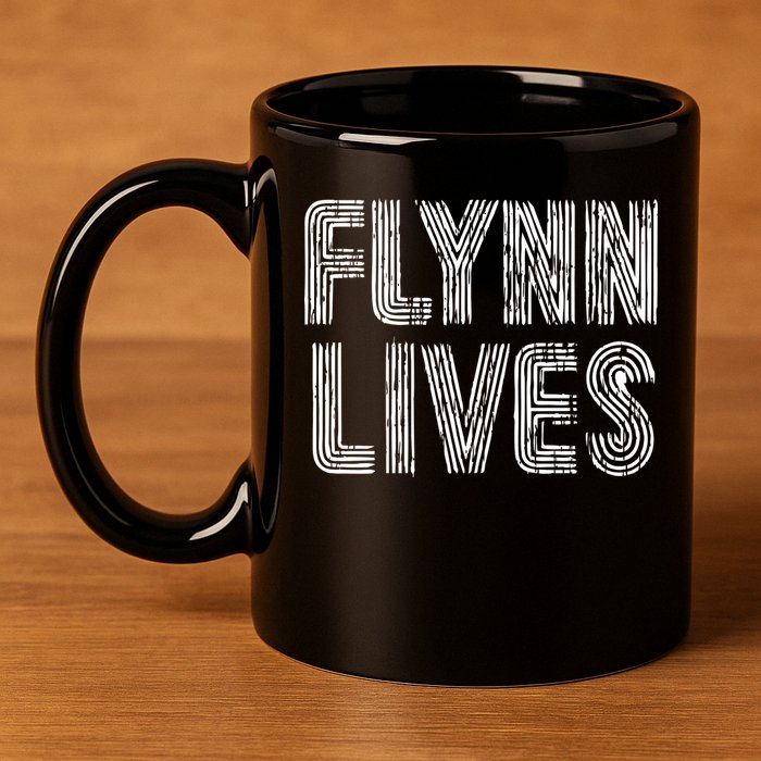 Flynn Lives Retro Logo 11oz C Handle Ceramic Mug