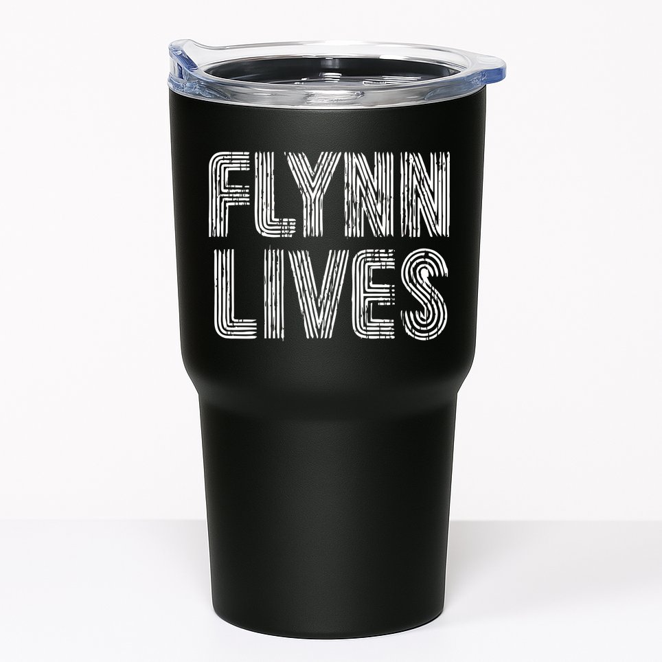 Flynn Lives Retro Logo Tumbler