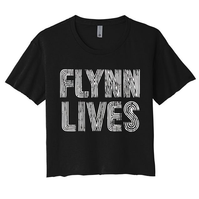 Flynn Lives Retro Logo Crop Top