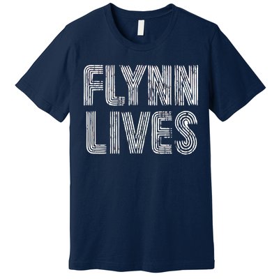 Flynn Lives Retro Logo Premium T-Shirt