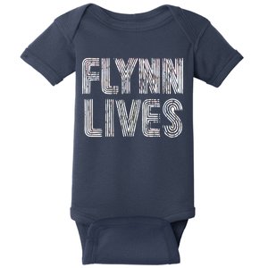 Flynn Lives Retro Logo Baby Bodysuit