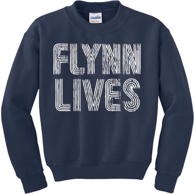 Flynn Lives Retro Logo Kids Sweatshirt