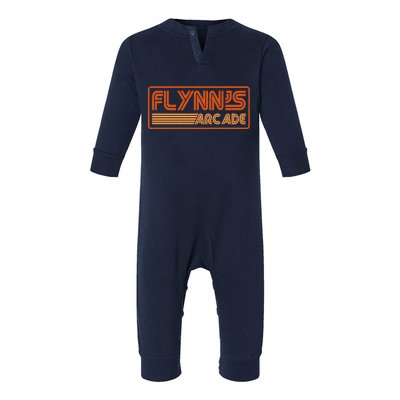 Flynn's Arcade Vintage Retro 80's Logo Infant Fleece One Piece