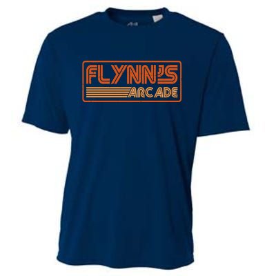 Flynn's Arcade Vintage Retro 80's Logo Cooling Performance Crew T-Shirt