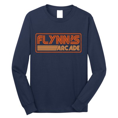 Flynn's Arcade Vintage Retro 80's Logo Long Sleeve Shirt