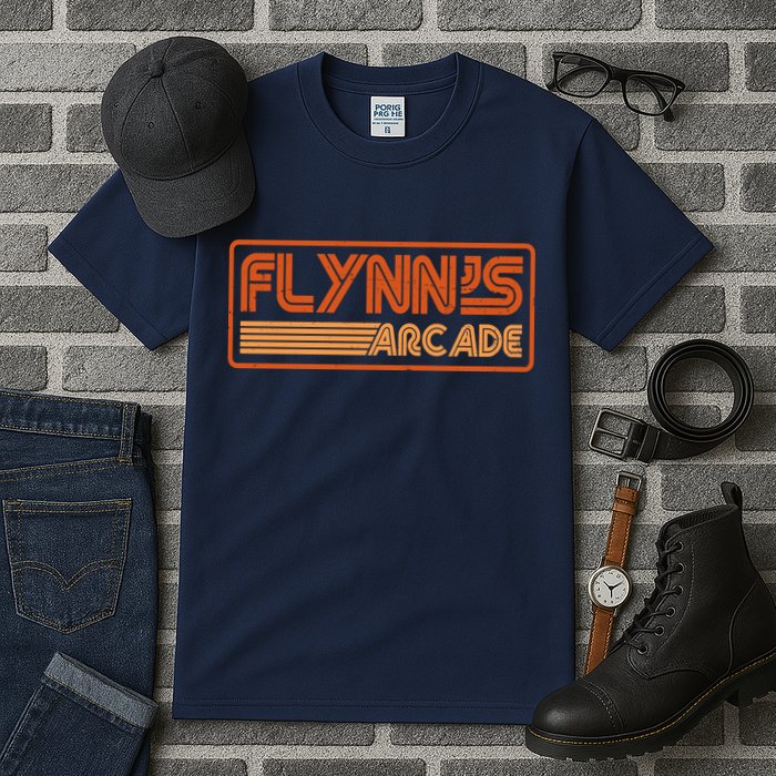 Flynn's Arcade Vintage Retro 80's Logo Tall T-Shirt