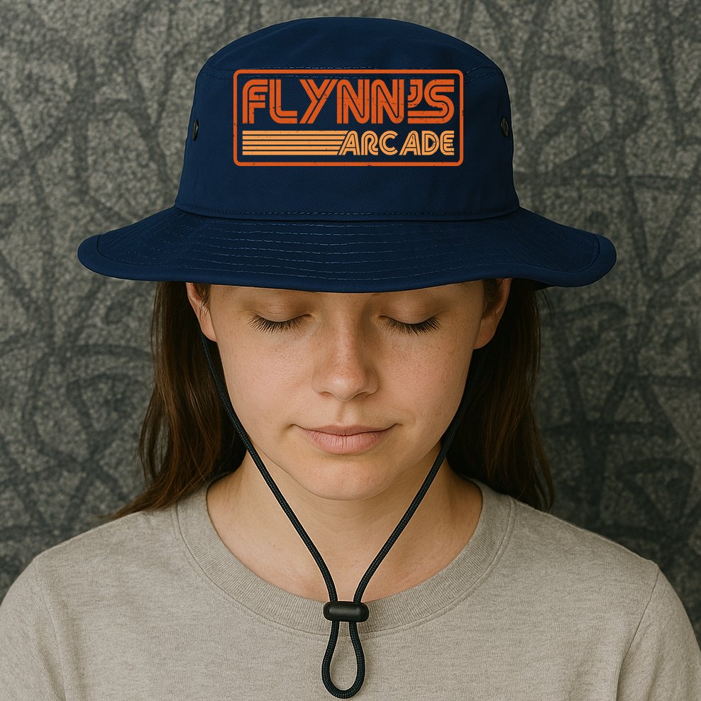 Flynn's Arcade Vintage Retro 80's Logo Bucket Hat