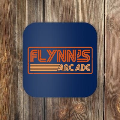 Flynn's Arcade Vintage Retro 80's Logo Coaster