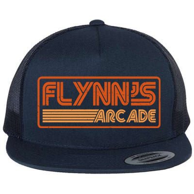 Flynn's Arcade Vintage Retro 80's Logo Flat Bill Trucker Hat