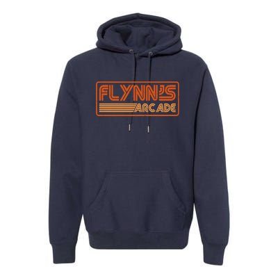 Flynn's Arcade Vintage Retro 80's Logo Premium Hoodie