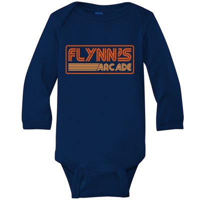 Flynn's Arcade Vintage Retro 80's Logo Baby Long Sleeve Bodysuit