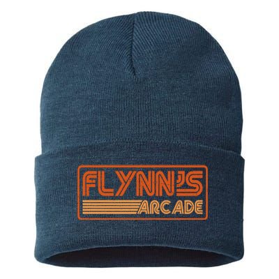 Flynn's Arcade Vintage Retro 80's Logo Sustainable Knit Beanie