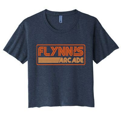 Flynn's Arcade Vintage Retro 80's Logo Crop Top