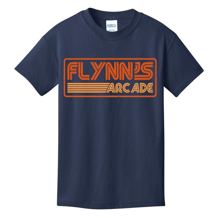 Flynn's Arcade Vintage Retro 80's Logo Kids T-Shirt