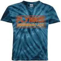 Flynn's Arcade Vintage Retro 80's Logo Kids Tie-Dye T-Shirt