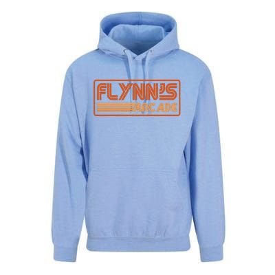 Flynn's Arcade Vintage Retro 80's Logo Unisex Surf Hoodie