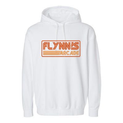 Flynn's Arcade Vintage Retro 80's Logo Garment-Dyed Fleece Hoodie