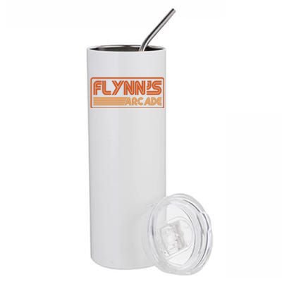 Flynn's Arcade Vintage Retro 80's Logo Stainless Steel Tumbler