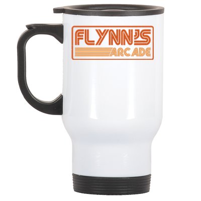 Flynn's Arcade Vintage Retro 80's Logo Stainless Steel Travel Mug