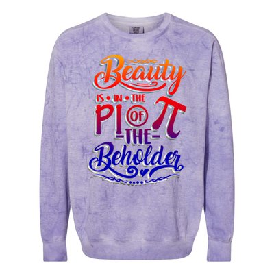 Funny March 14 Pi Day Quote Mathematics Student Math Gift Great Gift Colorblast Crewneck Sweatshirt