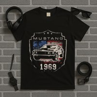 F.O.R.D. M.U.S.T.A.N.G 1969 Flag T-Shirt