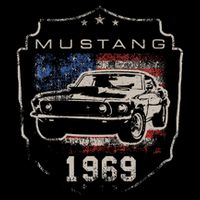 F.O.R.D. M.U.S.T.A.N.G 1969 Flag T-Shirt