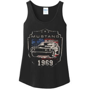 F.O.R.D. M.U.S.T.A.N.G 1969 Flag Ladies Essential Tank