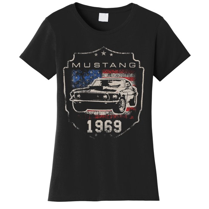 F.O.R.D. M.U.S.T.A.N.G 1969 Flag Women's T-Shirt