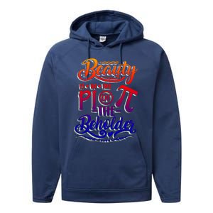 Funny March 14 Pi Day Quote Mathematics Student Math Gift Cool Gift Performance Fleece Hoodie