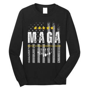 Funny Maga 2024 Maga Maybe Afford Groceries Again Long Sleeve Shirt