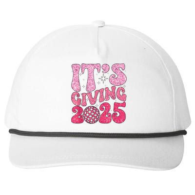 Family Matching 2025 Happy New Year Its Giving 2025 Party Gift Snapback Five-Panel Rope Hat