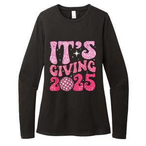 Family Matching 2025 Happy New Year Its Giving 2025 Party Gift Womens CVC Long Sleeve Shirt