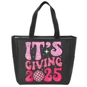 Family Matching 2025 Happy New Year Its Giving 2025 Party Gift Zip Tote Bag