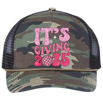 Family Matching 2025 Happy New Year Its Giving 2025 Party Gift Retro Rope Trucker Hat Cap