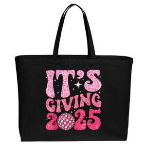 Family Matching 2025 Happy New Year Its Giving 2025 Party Gift Cotton Canvas Jumbo Tote