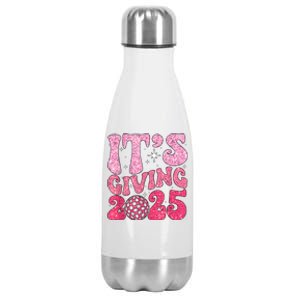 Family Matching 2025 Happy New Year Its Giving 2025 Party Gift Stainless Steel Insulated Water Bottle