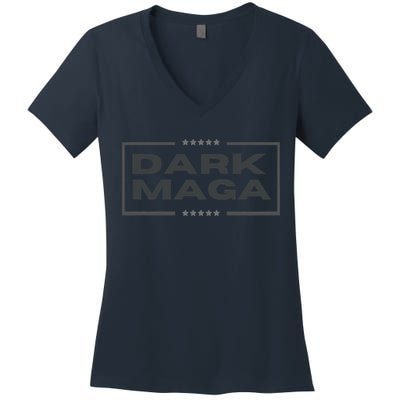 Funny Maga 2024 Dark Maga New! Maga Dark Women's V-Neck T-Shirt