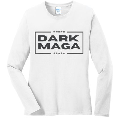 Funny Maga 2024 Dark Maga New! Maga Dark Ladies Long Sleeve Shirt