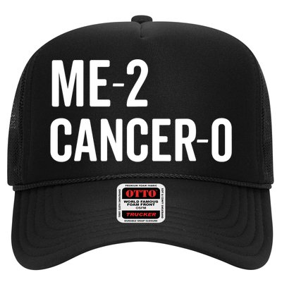 Funny Me 2 Cancer 0 I Beat Cancer Twice Brave Survivor Cute Trucker Hat