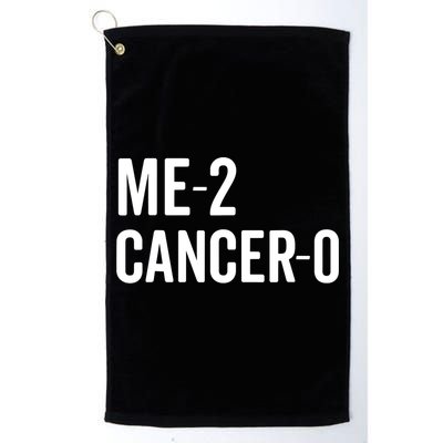 Funny Me 2 Cancer 0 I Beat Cancer Twice Brave Survivor Cute Golf Towel
