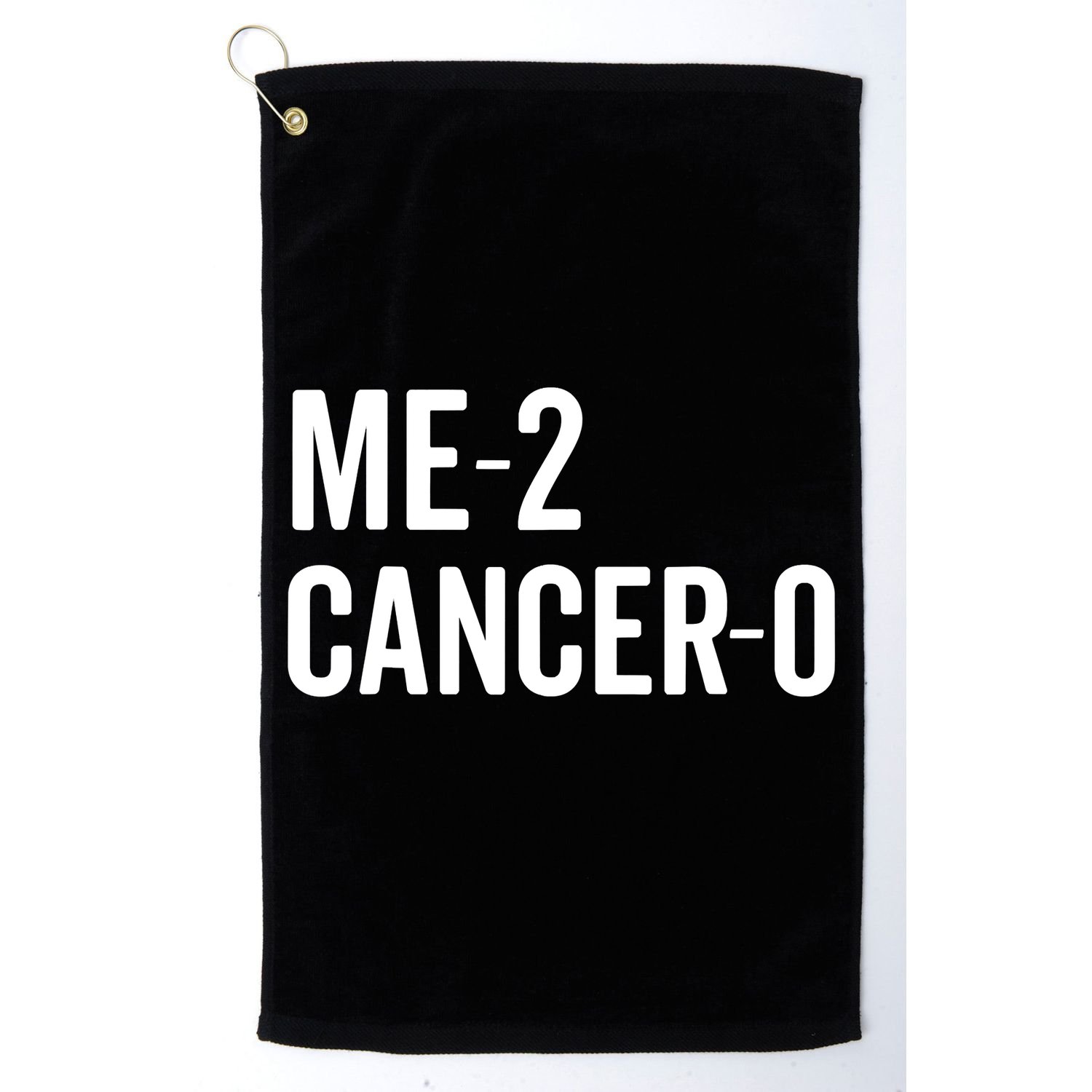 Funny Me 2 Cancer 0 I Beat Cancer Twice Brave Survivor Cute Golf Towel