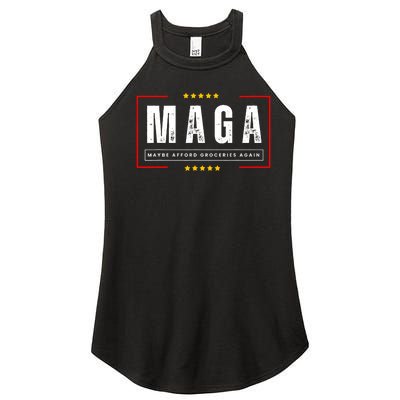 Funny Maga 2024 Maga Maybe Afford Groceries Again Women’s Perfect Tri Rocker Tank