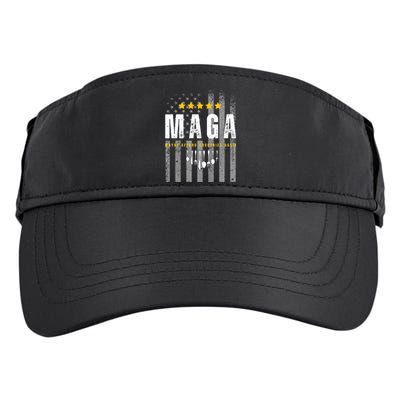 Funny Maga 2024 Maga Maybe Afford Groceries Again Pro Trump Adult Drive Performance Visor