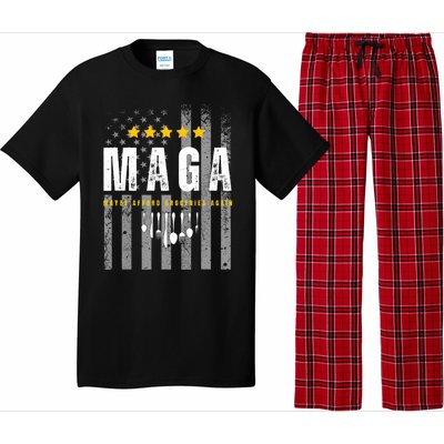 Funny Maga 2024 Maga Maybe Afford Groceries Again Pro Trump Pajama Set