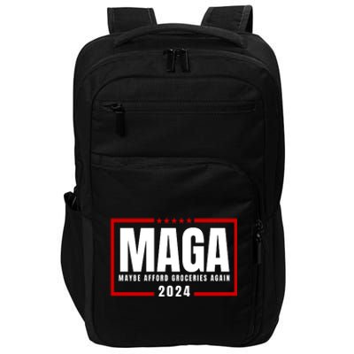 Funny Maga 2024 Maga Maybe Afford Groceries Again Impact Tech Backpack